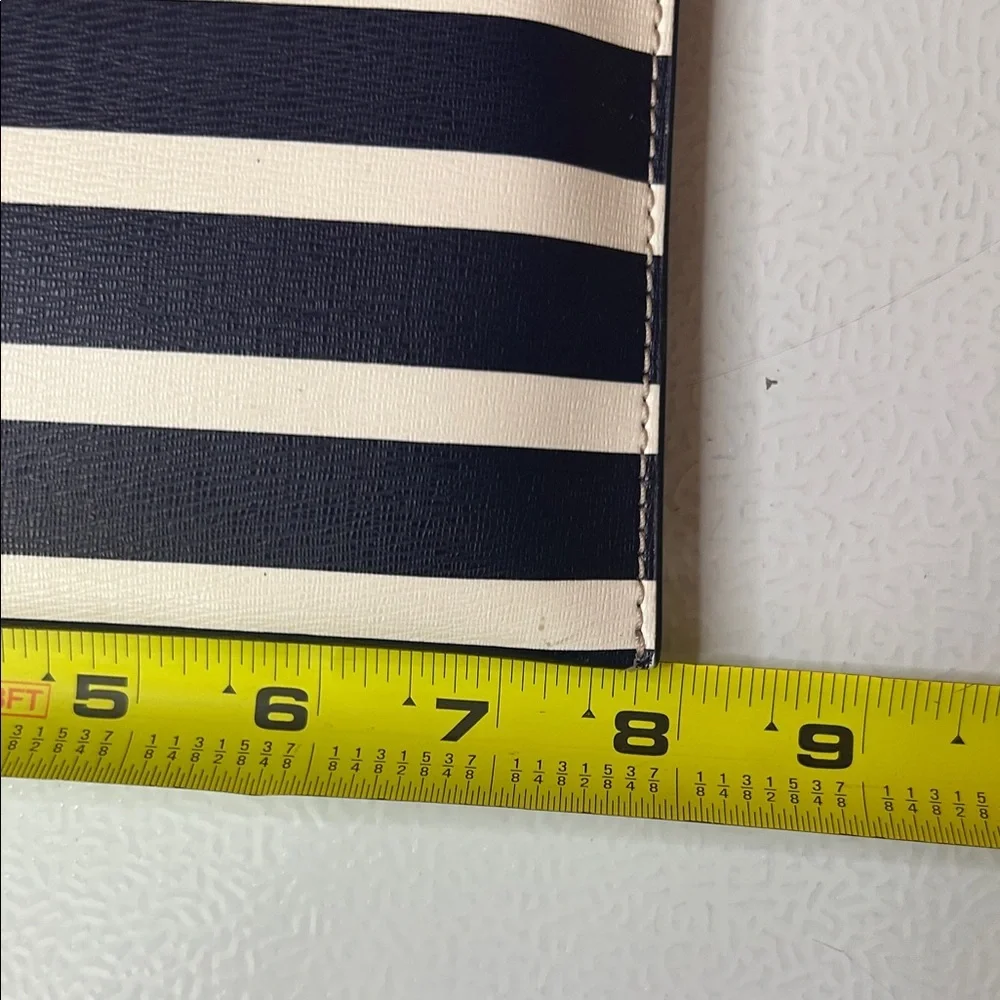 Kate Spade Navy and Cream Striped Wristlet